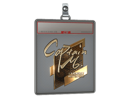 Sticker | captainMo (Gold) | Boston 2018