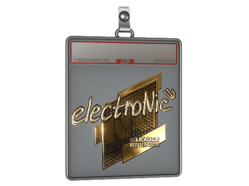 Sticker | electronic (Gold) | Boston 2018
