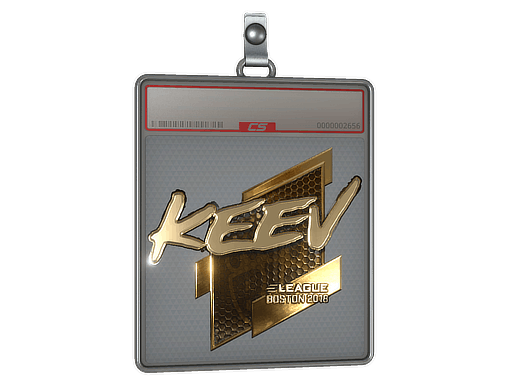 Sticker | keev (Gold) | Boston 2018