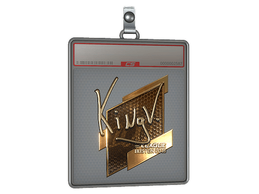 Sticker | kNgV- (Gold) | Boston 2018