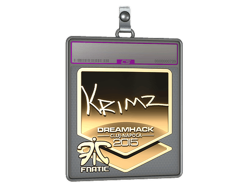Sticker | KRIMZ (Gold) | Cluj-Napoca 2015