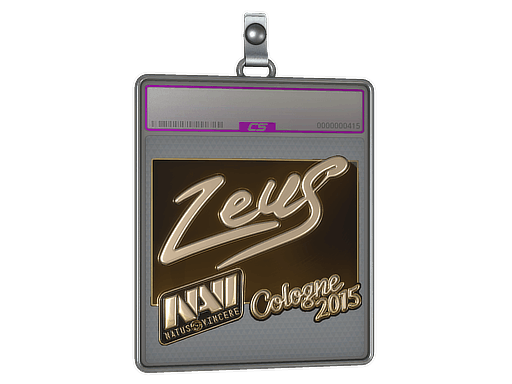 Sticker | Zeus (Gold) | Cologne 2015