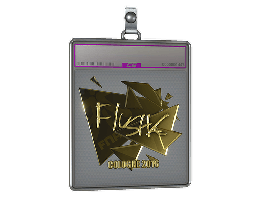 Sticker | flusha (Gold) | Cologne 2016
