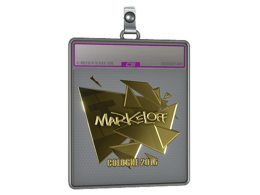 Sticker | markeloff (Gold) | Cologne 2016