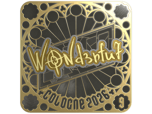 Sticker | w0nderful (Gold, Ranked) | Cologne 2026