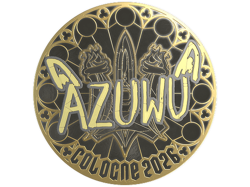 Sticker | AZUWU (Gold) | Cologne 2026