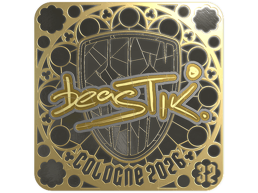 Sticker | beastik (Gold, Ranked) | Cologne 2026