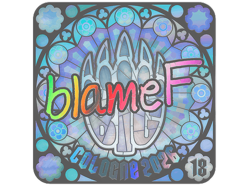 Sticker | blameF (Holo, Ranked) | Cologne 2026
