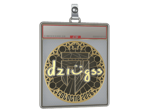 Sticker | dziugss (Gold) | Cologne 2026