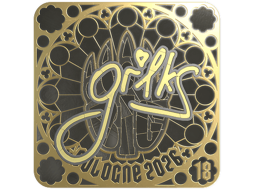 Sticker | gr1ks (Gold, Ranked) | Cologne 2026