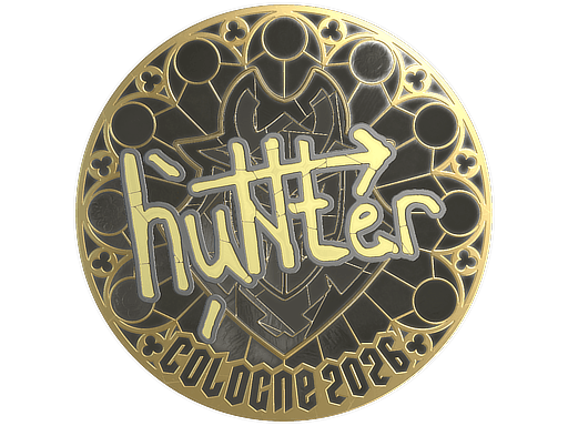 Sticker | huNter- (Gold) | Cologne 2026