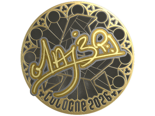 Sticker | MAJ3R (Gold) | Cologne 2026