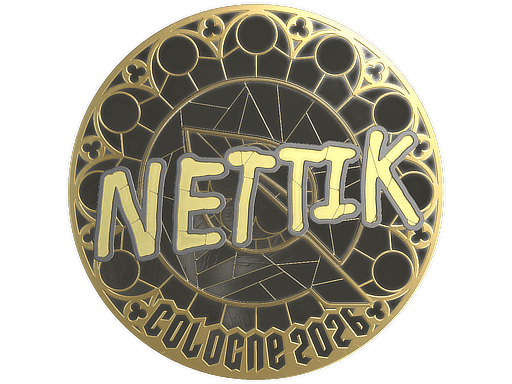 Sticker | nettik (Gold) | Cologne 2026