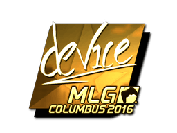 Sticker | device (Gold) | MLG Columbus 2016