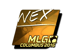 Sticker | nex (Gold) | MLG Columbus 2016