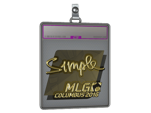 Sticker | s1mple (Gold) | MLG Columbus 2016