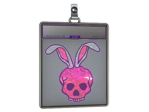 Sticker | Skull Bunny (Glitter)