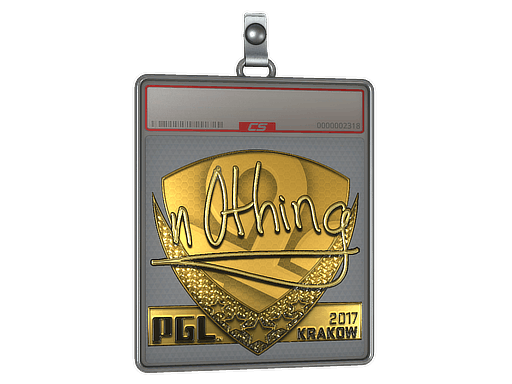 Sticker | n0thing (Gold) | Krakow 2017