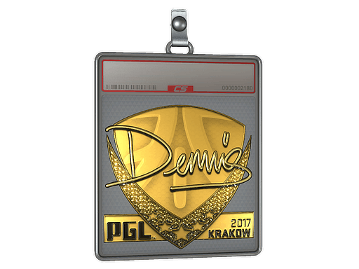 Sticker | dennis (Gold) | Krakow 2017