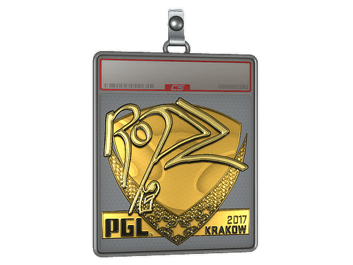 Sticker | ropz (Gold) | Krakow 2017