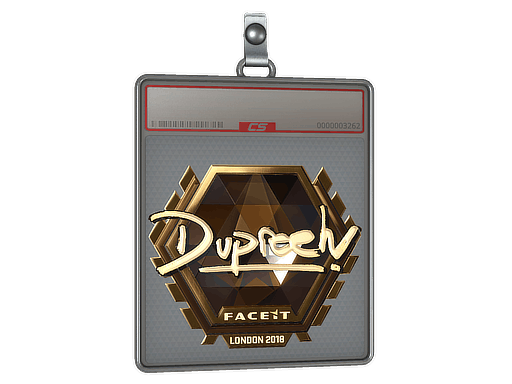 Sticker | dupreeh (Gold) | London 2018