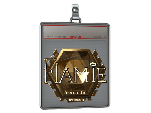 Sticker | flamie (Gold) | London 2018