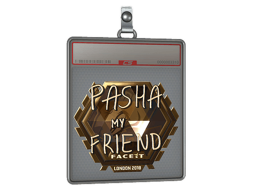 Sticker | pashaBiceps (Gold) | London 2018