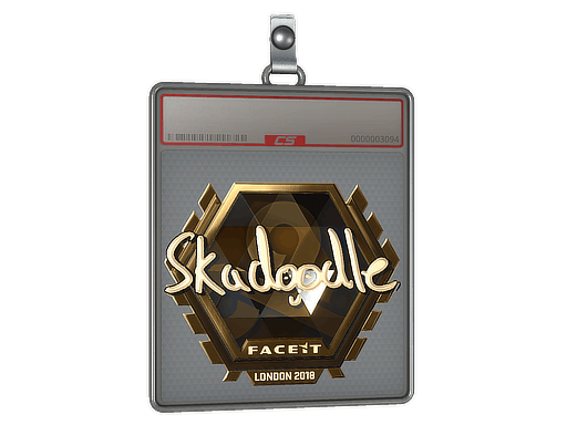 Sticker | Skadoodle (Gold) | London 2018