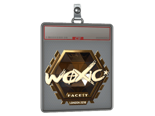 Sticker | woxic (Gold) | London 2018
