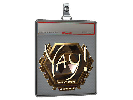 Sticker | yay (Gold) | London 2018