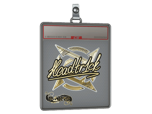Sticker | headtr1ck (Gold) | Paris 2023
