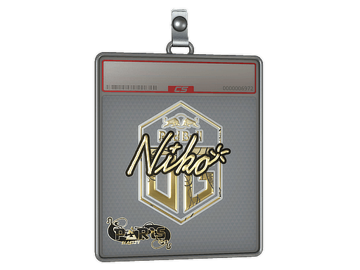 Sticker | niko (Gold)  | Paris 2023