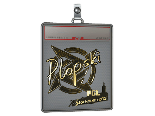 Sticker | Plopski (Gold) | Stockholm 2021