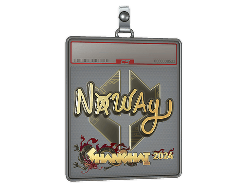 Sticker | noway (Gold) | Shanghai 2024
