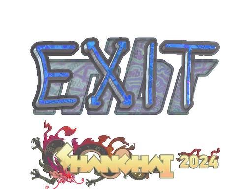 Sticker | exit (Holo) | Shanghai 2024