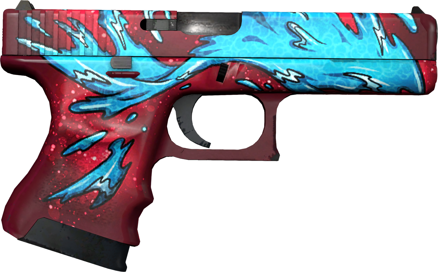 Glock18 Water Elemental CSGOSKINS.GG