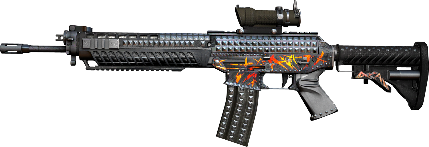 SG 553 | Heavy Metal - CSGOSKINS.GG