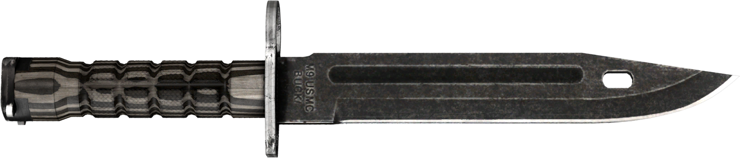 ★ Bayonet | Black Laminate (Well-Worn)