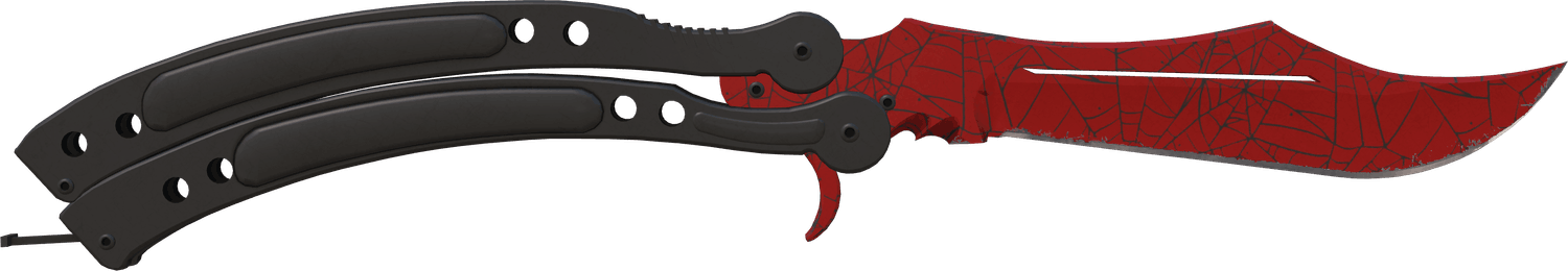 ★ Butterfly Knife | Crimson Web (Minimal Wear)