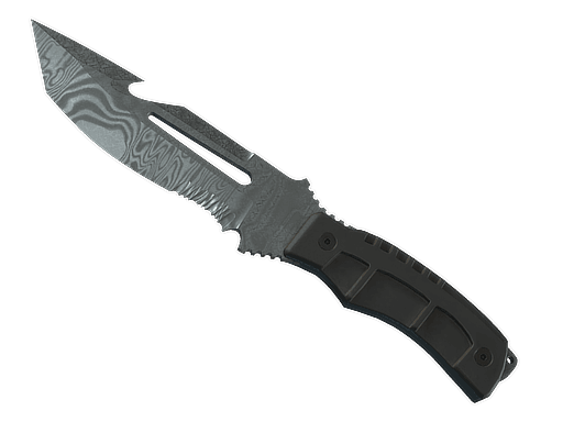 Survival Knife Damascus Steel