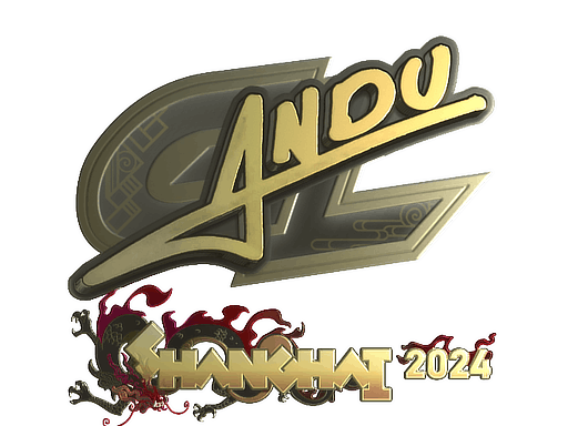 Sticker | aNdu (Gold) | Shanghai 2024