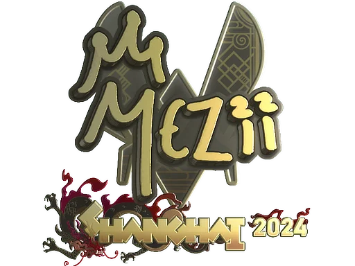 Sticker | mezii (Gold) | Shanghai 2024