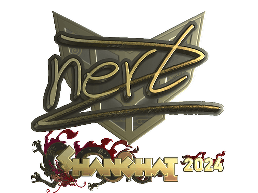 Sticker | NertZ (Gold) | Shanghai 2024