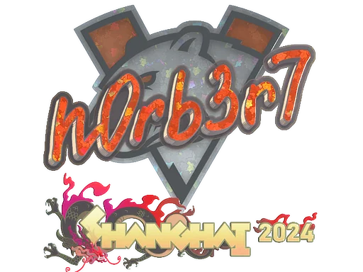 Sticker | n0rb3r7 (Glitter) | Shanghai 2024
