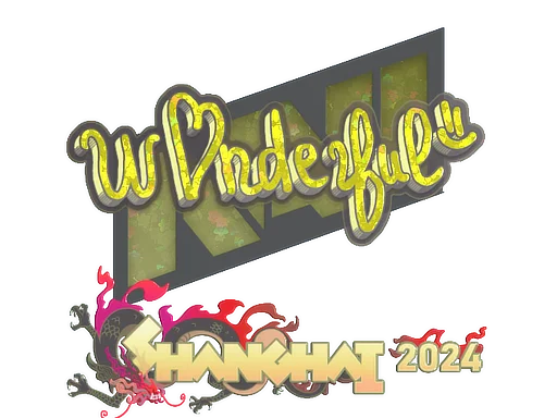 Sticker | w0nderful (Glitter) | Shanghai 2024
