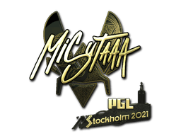 Sticker | misutaaa (Gold) | Stockholm 2021