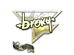 Sticker | broky (Gold) | Paris 2023
