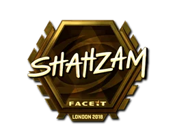 Sticker | ShahZaM (Gold) | London 2018