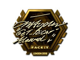 Sticker | GeT_RiGhT (Gold) | London 2018