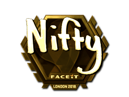 Sticker | Nifty (Gold) | London 2018